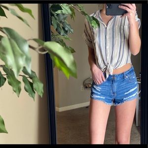 Top from Dry Goods & American Eagle Shorts